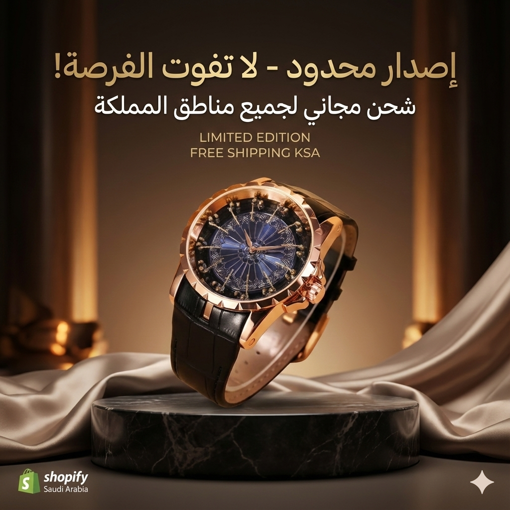 Premium Royal Luxury Watch for Men – Elegant Arabic Style