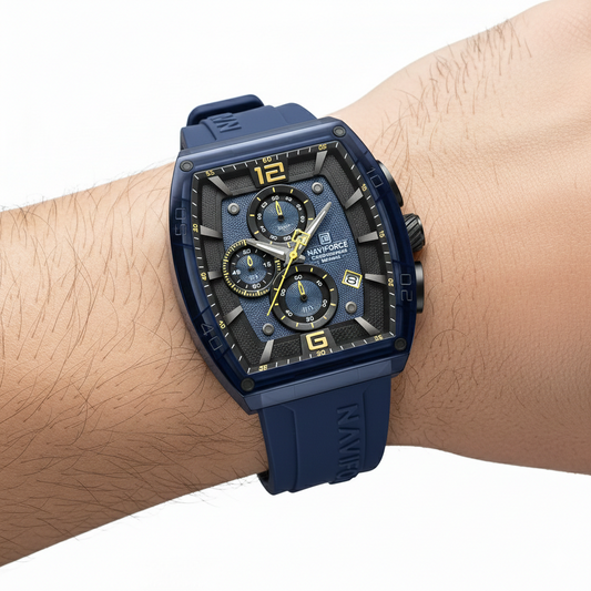 Premium Blue Analog Quartz Watch By NAVIFORCE