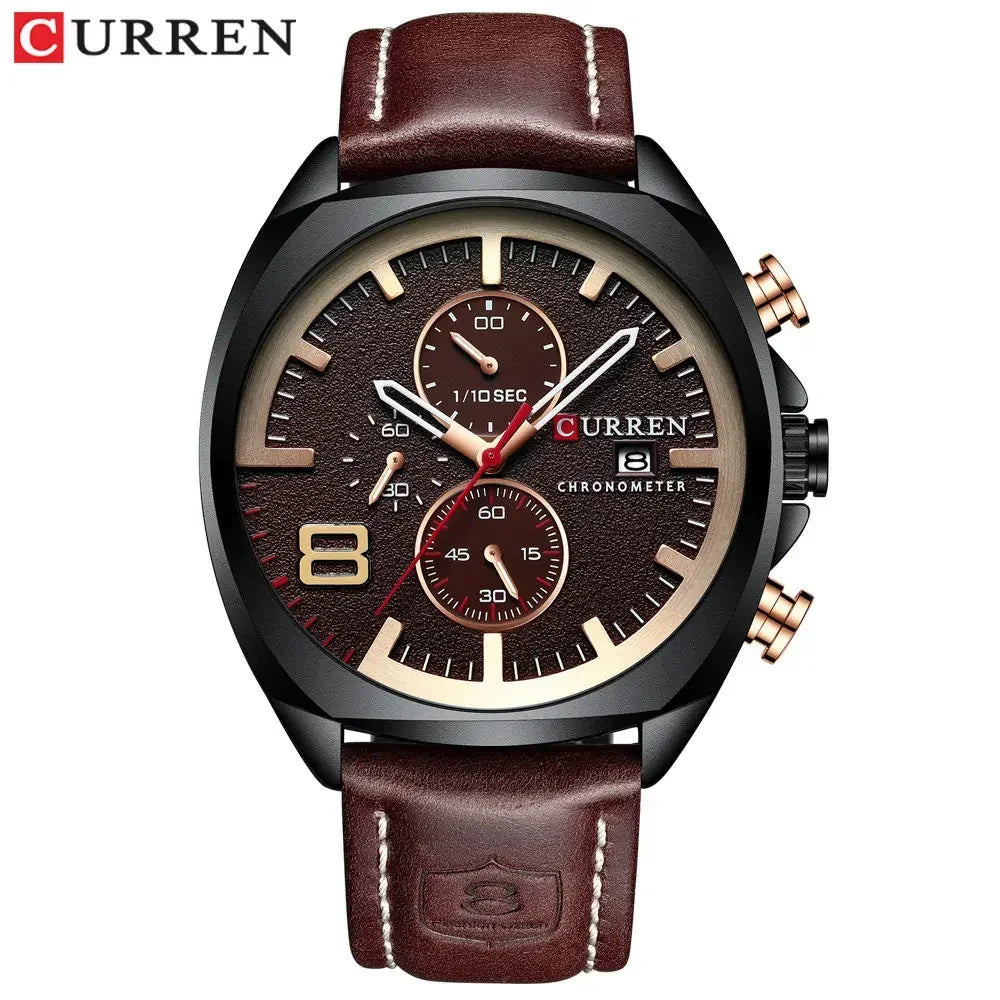 CURREN 8324 Leather Watches