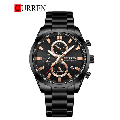CURREN Stainless Steel Watch For Men With Box